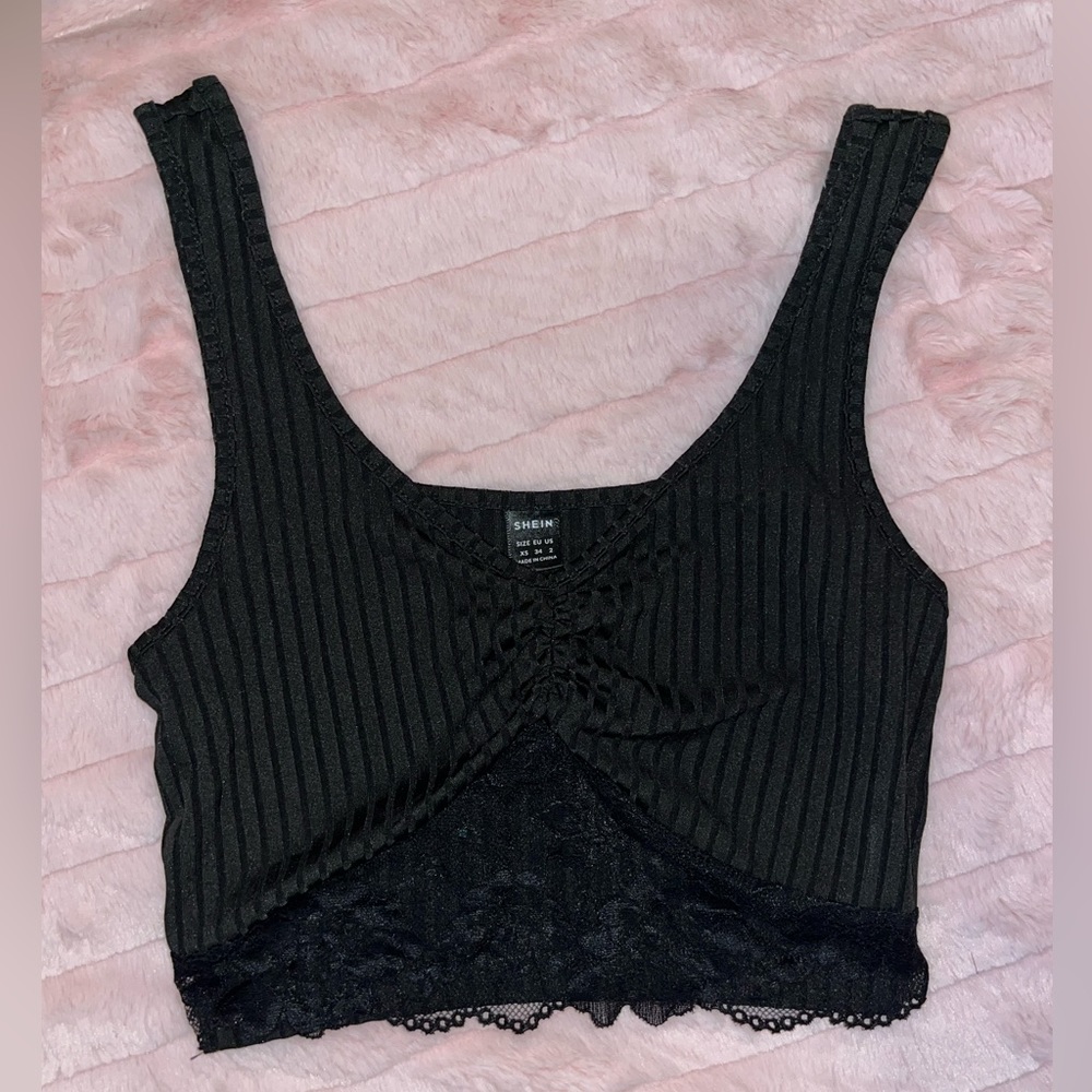 Black tank top